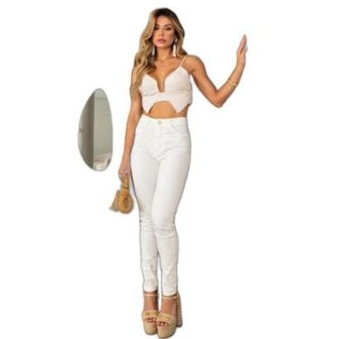 Imagem de CALÇA SARJA SKINNY HOT FEMININA CINTURA ALTA BÁSICA-Feminino