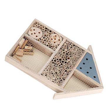 Imagem de Yctze Premium Wooden CT Bee House | Abrigo de Hotel de Quarto de Jardim | Caixa de Nidificação de Deco para CTS e Abelhas