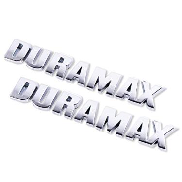 Imagem de Emblemas DURAMAX 2019-2021 para Silverado (Prata)
