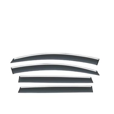 Imagem de GRJQRKHZ Defletor de janela lateral de carro para C&itroen C5 2010-2021 Weathershied viseira de porta vento sol proteção chuva janela lateral defletores de vento