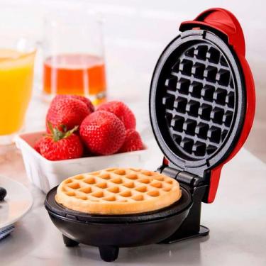 Imagem de Mini Waffle Máquina Portátil Ideal Para Café Da Tarde 110V - RELET