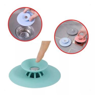 Imagem de Tampa De Silicone Ralo Pia Cozinha Banheiro Anti Odor. - TJ Drop Rio