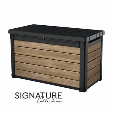 Imagem de Baú Multiuso Textura Madeira - 380L Keter - Signature