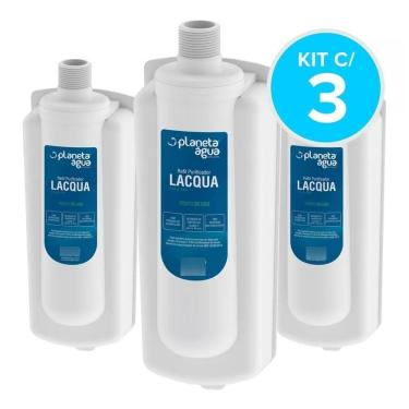 Imagem de Kit 3 un de Refis Purificador Lacqua  compatível com Purif. Latina PA, Purimix, Puri Ice, Puritronic, PA335 e PA355
