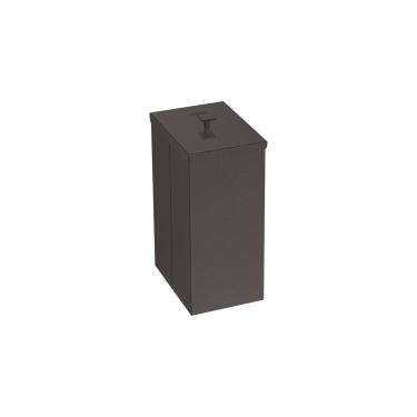 Imagem de LIXEIRA TRAMONTINA LUZ SLIM AÇO INOX EM ACABAMENTO SCOTCH BRITE E REVESTIMENTO BLACK MATTE 5,5L 94540/072