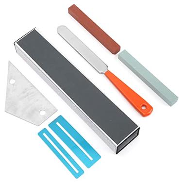 Imagem de RiToEasysports Kit de Ferramentas Luthier de Guitarra para Limpeza, Polimento e Nivelamento - Perfeito para Reparos de Guitarra - Aço Inoxidável e Material Metálico Adequado para Músicos e