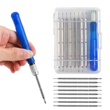 Imagem de Conjunto de chaves de fenda de precisão 16 em 1 com pontas magnéticas – Kit de ferramentas de reparo de várias pontas para reparo de eletrônicos (telefone, laptop, óculos, relógio), portátil