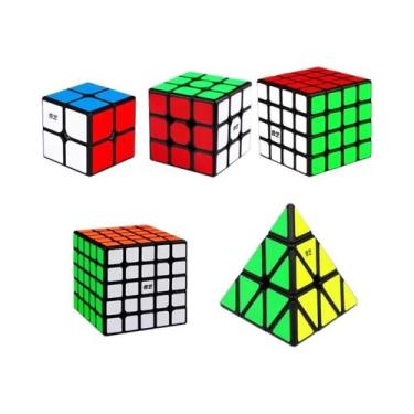 Imagem de Cubo Mágico Profissional QiYi Para Crianças 2x2 3x3 4x4 5x5, Brinquedo