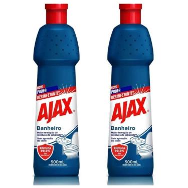 Imagem de Kit 2 Desinfetante De Uso Geral Ajax Especialista Banheiro 500ml