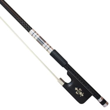 Imagem de Arco Violoncelo Fibra Carbono Flor Lis Dourada 4/4