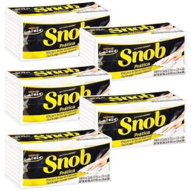 Imagem de Snob Papel Toalha Interfolhado Folha Dupla 500 Folhas Maxima Absorção Kits na Web
