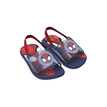 Imagem de Chinelo Slide Baby Homem Aranha Traços Grendene Kids - AZUL MARINHO - 20/21-Masculino