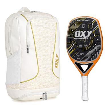 Imagem de Raquete De Beach Tennis Oxy Tomahawk com Mochila Oxy Beach Branca de Brinde