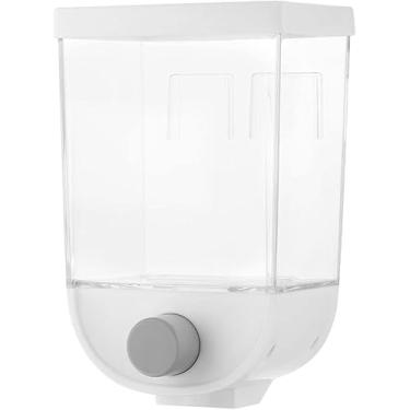 Imagem de Dispenser Suspenso Multiuso 1000ml com Suporte de Parede | Organizador Recarregável para Sabão, Shampoo e Condimentos, Alimentos Cereais