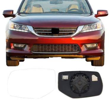 Imagem de Vidro de substituição do espelho lateral do motorista para HONDA Accord 2013-2017, placa traseira aquecida para vidro retrovisor esquerdo para HONDA Accord 2013 2014 2015 2016 2017