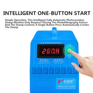 Imagem de KKSOUFX MáQuina De Carimbo Flash Para Retratos, MáQuina AutomáTica De Carimbo Flash, Com Visor Digital De Voltagem, PotêNcia De Fotolitografia De 13200-39600 Joules Para Carimbos De Desenhos Animados