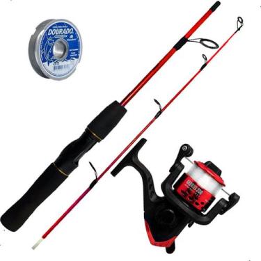Imagem de Kit Ultra Light Vara 1,20m + Molinete + Linha Summer