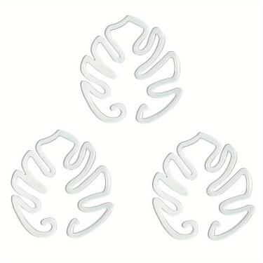 Imagem de Clipes de suporte de plantas flexíveis transparentes de 3 peças - Clipes de jardim antiderrapantes ajustáveis para plantas internas/externas, Monstera, lírio da paz, bonsai e uso em estufa