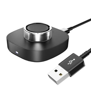 Imagem de Carregador para Oura Ring 4/Ceramic - Tamanho 9 - Dock de carregamento rápido com cabo USB-C de 3 pés, base de carregamento de substituição rápida compatível com Oura Ring Gen 4