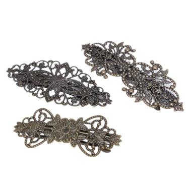 Imagem de ZJchao Presilhas de Cabelo Vintage Elegantes, Presilhas de Cabelo Com Flores retrô, Presilhas de Cabelo de Liga Leve para Festa de Casamento, Adereços para Fotos, Acessórios de Cabelo