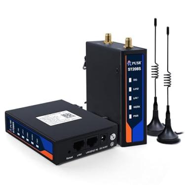 Imagem de PUSR 2 peças 2,4 GHZ ponto a ponto/multiponto ponte sem fio solução Qualcomm Plug and Play até 500 m IP30 à prova d'água Aplicação industrial antena externa ST208S