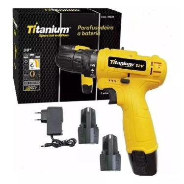 Imagem de Parafusadeira Furadeira 12V 3/8 2 Baterias Biv Titanium