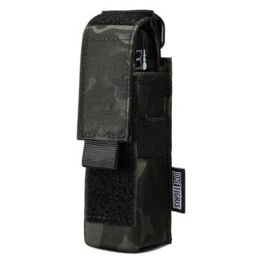 Imagem de OneTigris Coldre e suporte para lanterna, bolsa de lanterna tática compatível com MOLLE spray de pimenta e suporte de spray OC, nylon 1000D resistente para cinto, colete, mochila, equipamento de peito