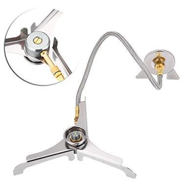 Imagem de Conversor de Tanques de Gás, Adaptador de Queimador de Fogão Ao Ar Livre, Leve e Resistente, para Camping e Caminhada, Inclui Caixa de Armazenamento