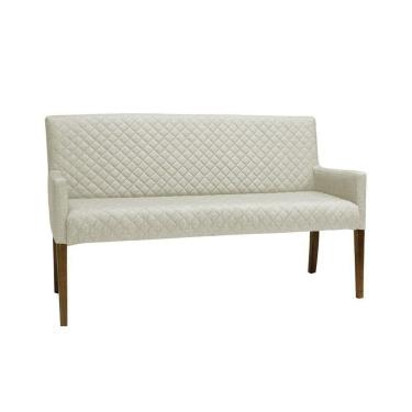 Imagem de Poltrona 2 Lugares Liverpool Tressê Veludo Bege Gran Belo