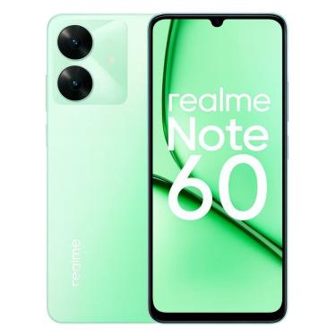 Imagem de Smartphone Celular Realme Note 60, 128GB, 4GB RAM, Tela 6,78, Câmera 50MP, Bateria 5000mAh, Android 14, Dual SIM, Verde