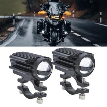Imagem de Turvysen Luzes de LED para direção de motocicleta 60 W 12000 lm, luzes de neblina 6000 K, luzes auxiliares de direção âmbar, branco, universal adequado para motocicleta, caminhão, quadriciclo, SUV