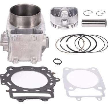 Imagem de TOP IMSLCHR Compatível com kit de pistão de cilindro de 600 cc, furo de 96 mm, conjunto completo com juntas e anéis para compatível com CF Moto X6 Z6 ATV UTV 2011-2015
