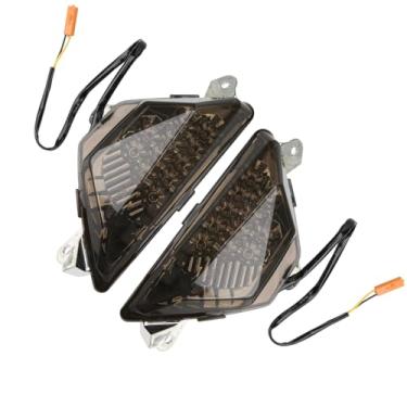 Imagem de Luz de seta frontal com lente fumê adequada para Kawasaki Ninja 250/300, 400/650, 1000, 1000 SX, Z1000SX, ZX-6R