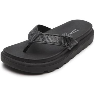 Imagem de Tamanco Papete Feminina Casual Dia a Dia com Strass Vizzano 6459.127