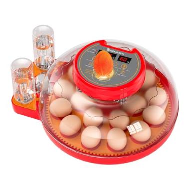 Imagem de OISEAUXEON 18 incubadoras para incubação de ovos com rotação automática de ovos e controle de umidade Recarga automática de água, Candler Nature Right 360 Incubadora de pato codorna pintainho peru