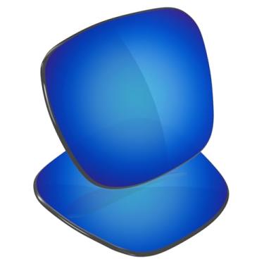 Imagem de Galvanic Lentes de reposição para óculos de sol Oakley Stunt Glider OX8198 60 mm - Várias opções, Azul gelo espelhado, 0