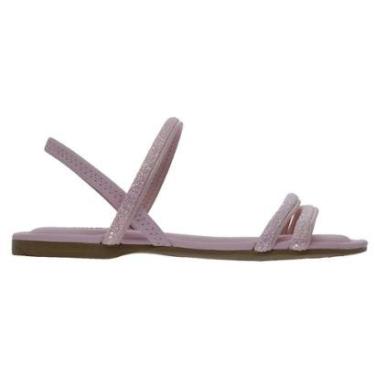 Imagem de Sandália Rasteira Infantil Menina Pink Cats V5842 Rosa-Feminino