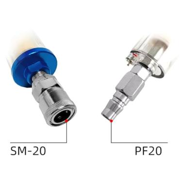 Imagem de RNXRZANK Separador de óleo E água para Compressor de Ar, Compatível com Ferramentas Pneumáticas de Pintura E Pulverização, com de Separação de Umidade, Style B, Tamanho real