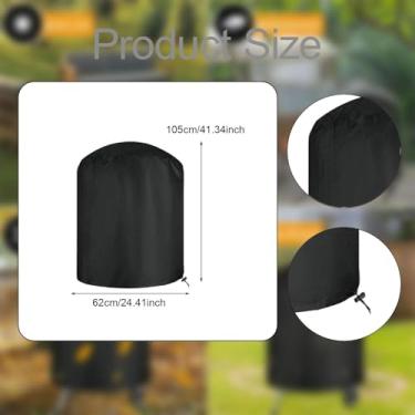 Imagem de RNXRZANK Capa Protetora Redonda para Churrasqueira, Ideal para Uso Externo, Style D