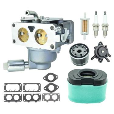 Imagem de Carburador MIA11461 compatível com John Deere D125 D130 D140 D150 D170 LA135 LA145 LA155 LA165 LA175 X130R X140 X165 Z235 Z245 Z222 55 Z4 Kit de motor de cortador de grama 25 ZTrak com filtro de ar e