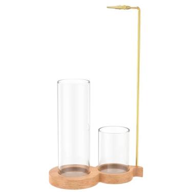 Imagem de Suporte de incenso, palitos de incenso anticinzas com 20 bastões de incenso, queimador de incenso com organizador de bastão de vidro para meditação, ioga, spa, decoração de quarto de casa