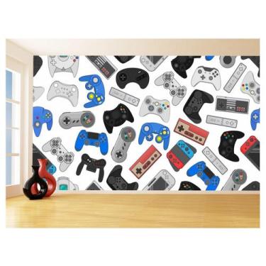 Imagem de Papel De Parede 3D Infantil Controle Game Jogo 3,5M Azs225 - Você Deco