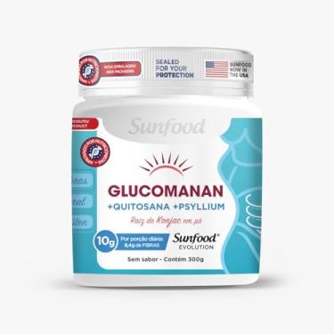 Imagem de GLUCOMANAN + QUITOSANA + PSYLLIUM 300G - SUNFOOD EVOLUTION