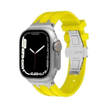 Imagem de Pulseira De Borracha Ultra Macia Para Apple Watch Band 49 45 44 41 42 
