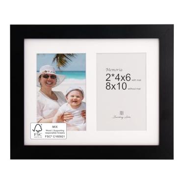 Imagem de Moldura para quadro de colagem de 20 x 25 cm com vidro resistente a estilhaços - serve para duas fotos de 10 x 15 cm ou para usar como uma moldura de 20 x 25 cm - Coleção Memoria - Molduras de colagem