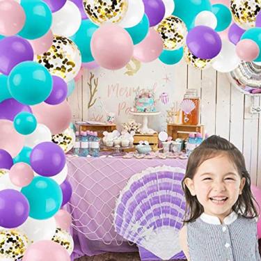 Imagem de Phefop Conjunto de Balões de Festa de Aniversário, Balões Coloridos de Material de Látex para Festa de Aniversário e Decorações de Natal