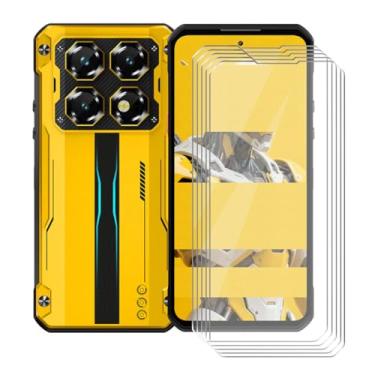 Imagem de HGJTFANY [5 peças] Protetor de tela para Oukitel WP60 5G (7,20 polegadas), película de vidro temperado de dureza 9H, altamente transparente, antiarranhões, sem bolhas, para película protetora Oukitel