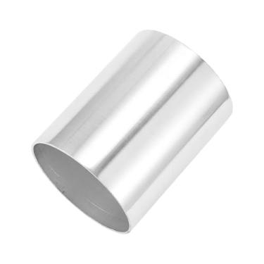 Imagem de TUCKBOLD 80 mm/3,1 pol. OD reto 6061 tubo de liga de alumínio intercooler superfície polimento entrada de ar mangueira de conexão dupla cabeça plana 100 mm 9.9 cm (C) 1mm 0.1 cm (T)