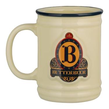 Imagem de Caneca de cerveja amanteigada Harry Potter, colecionável oficialmente licenciada, copo de cerâmica de 350 ml para café, chá e mais, presente inspirado em três vassouras para fãs da cultura pop