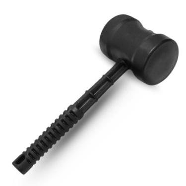 Imagem de MARTELO DE BORRACHA CABO PLAST PRETO 80mm - ROMA